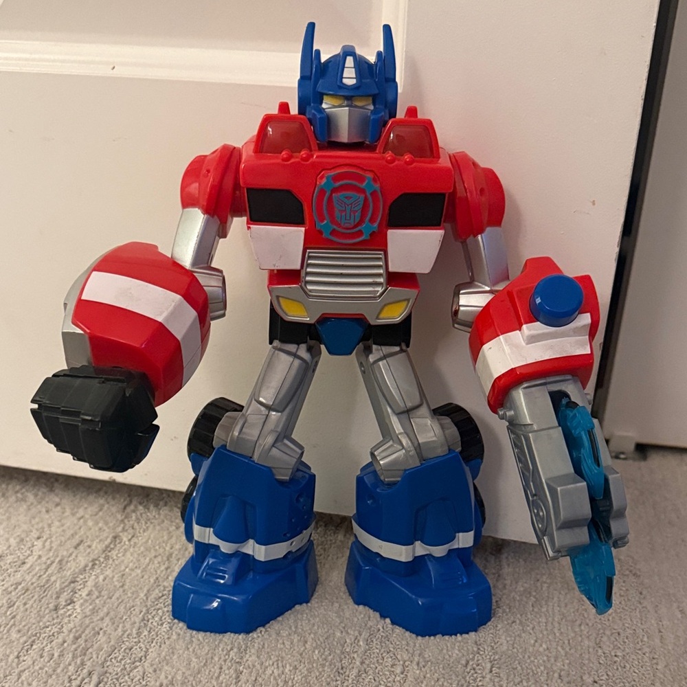 Transformers Rescue Bots Energize Electronic Optimus Prime 10” Lights Sound